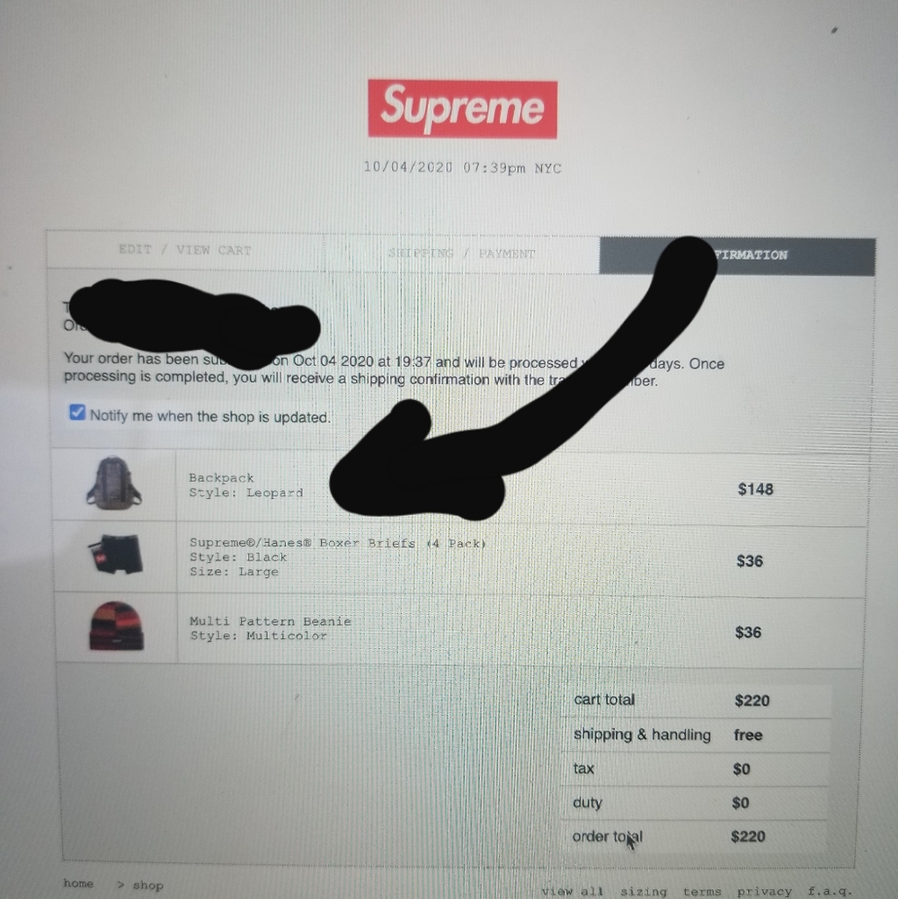 Supreme Leopard Print Backpack - Picture 2 of 3